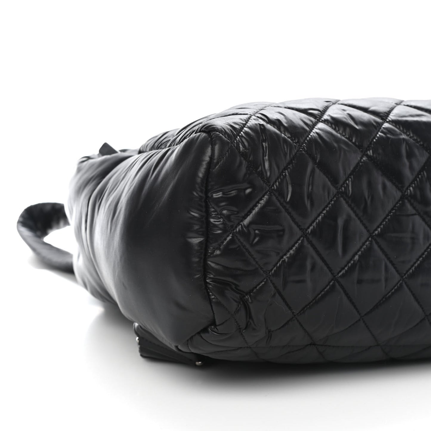 Nylon Quilted Coco Cocoon Backpack Black