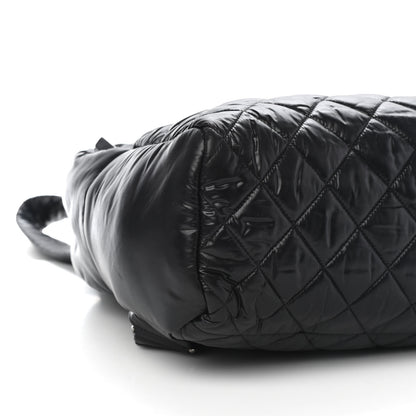 Chanel Nylon Quilted Coco Cocoon Backpack Black 7 of 9