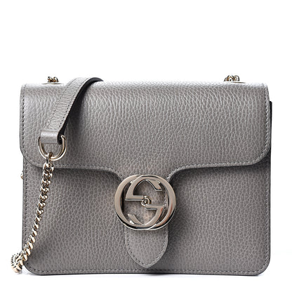 Gucci Dollar Calfskin Small Interlocking G Shoulder Bag Loess 1 of 9