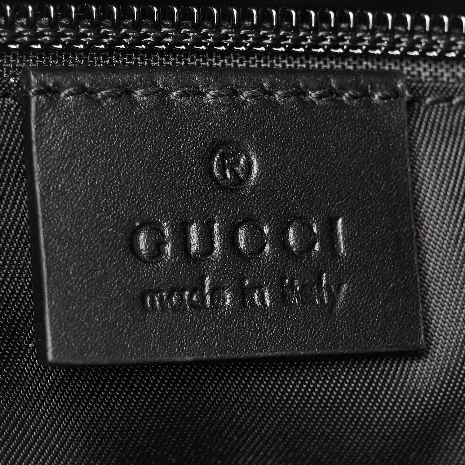 Gucci GG Supreme Monogram Web Messenger Bag Black 6 of 10