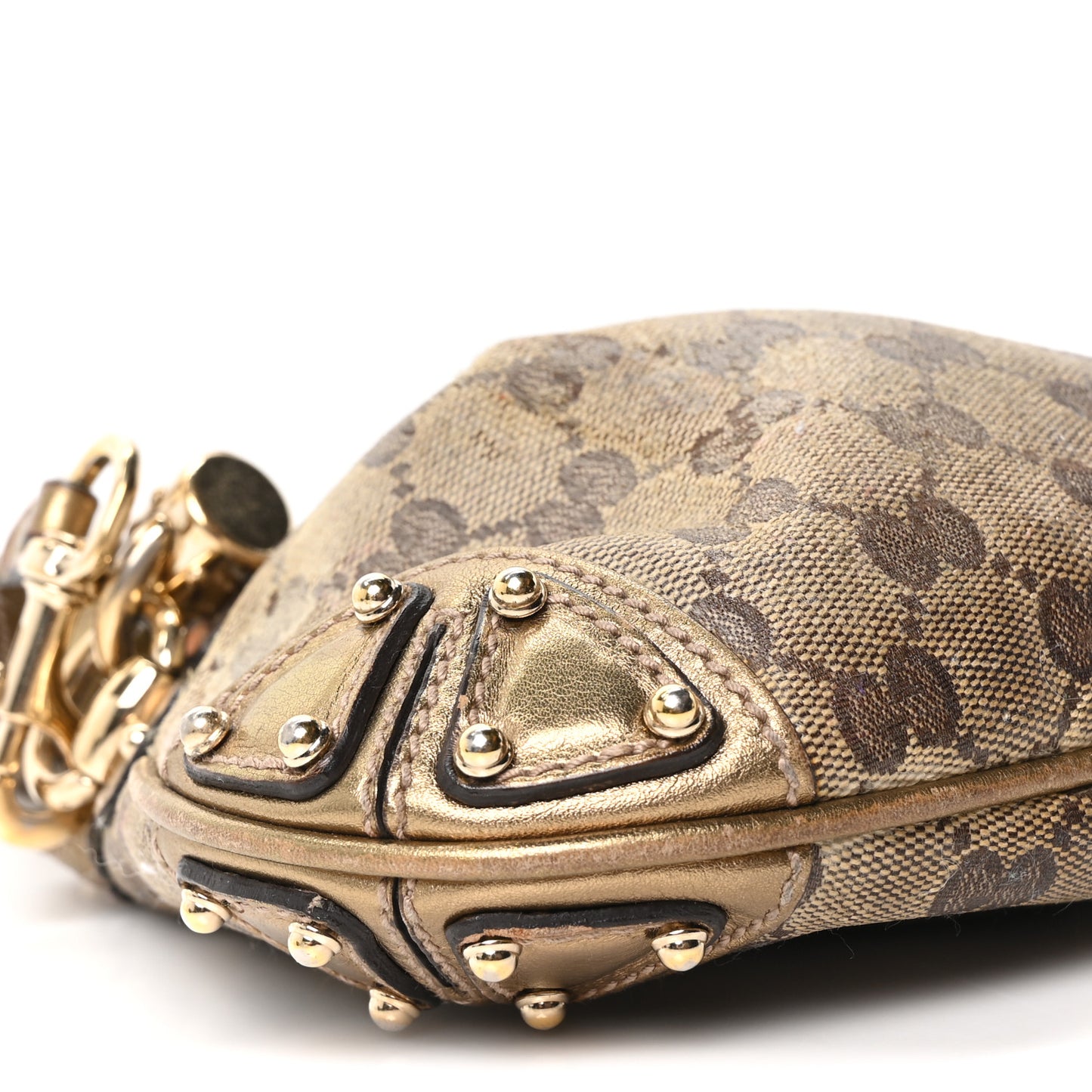 Monogram Mini Indy Top Handle Bag Metallic Gold