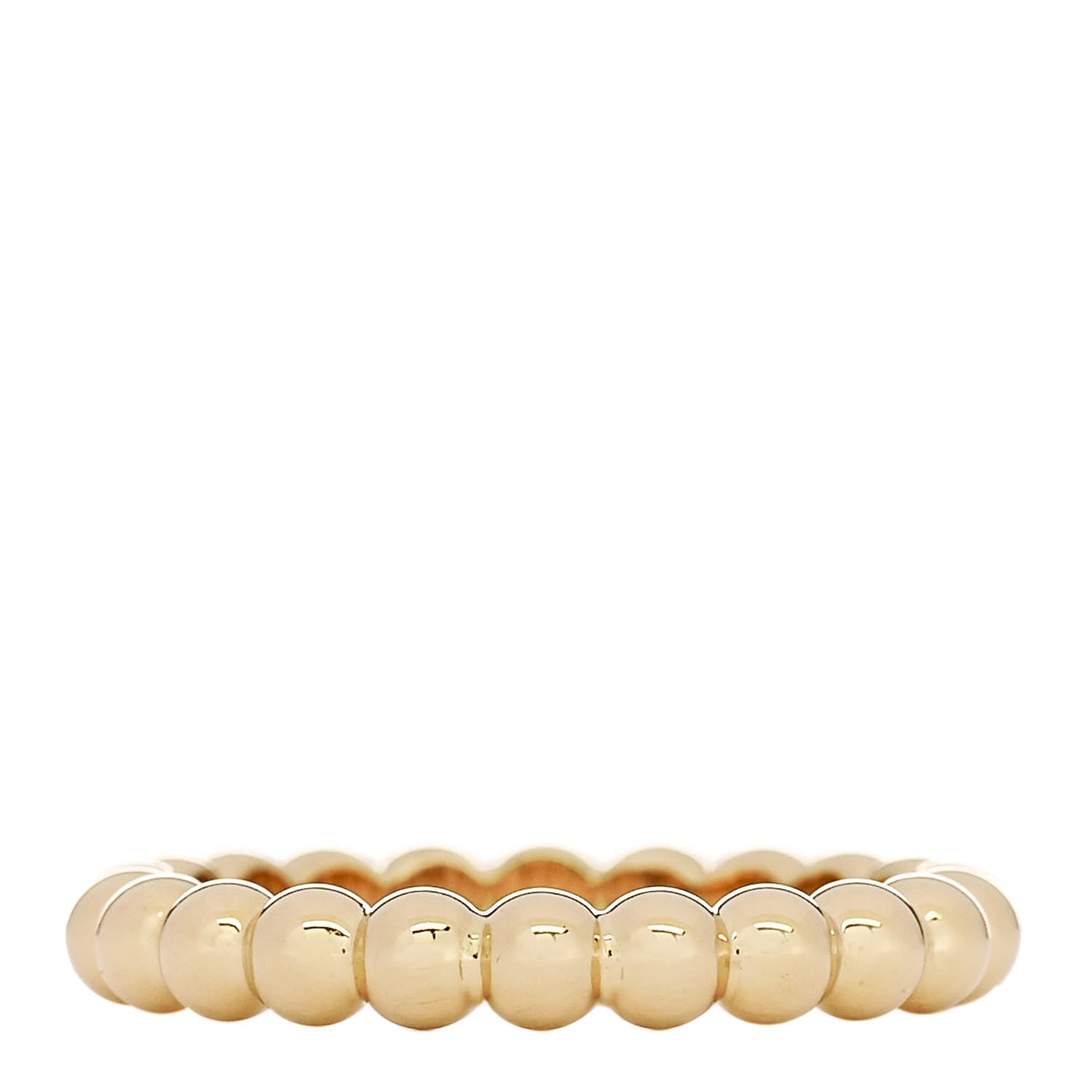 Van Cleef & Arpels 18K Yellow Gold Medium Perlee Ring 48 4.5 1 of 5