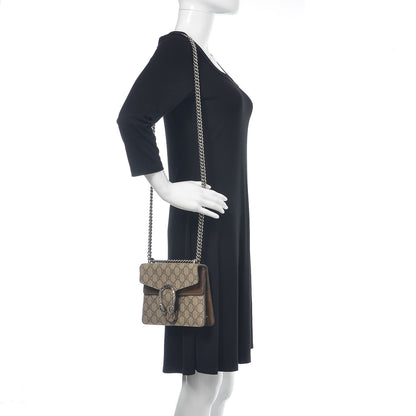 Gucci GG Supreme Monogram Mini Dionysus Shoulder Bag Taupe 2 of 18