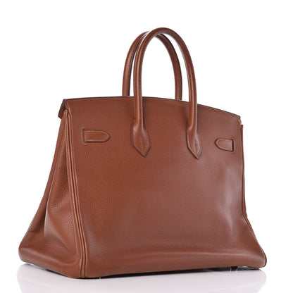 Hermes Vache Liegee Birkin 35 Noisette 3 of 43
