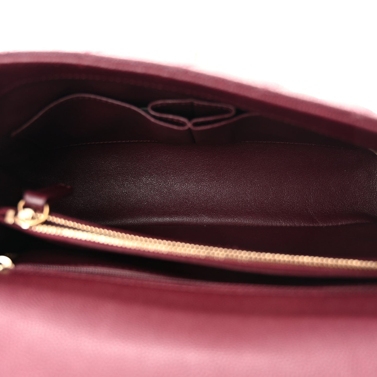 Caviar Lizard Embossed Quilted Small Coco Handle Flap Burgundy