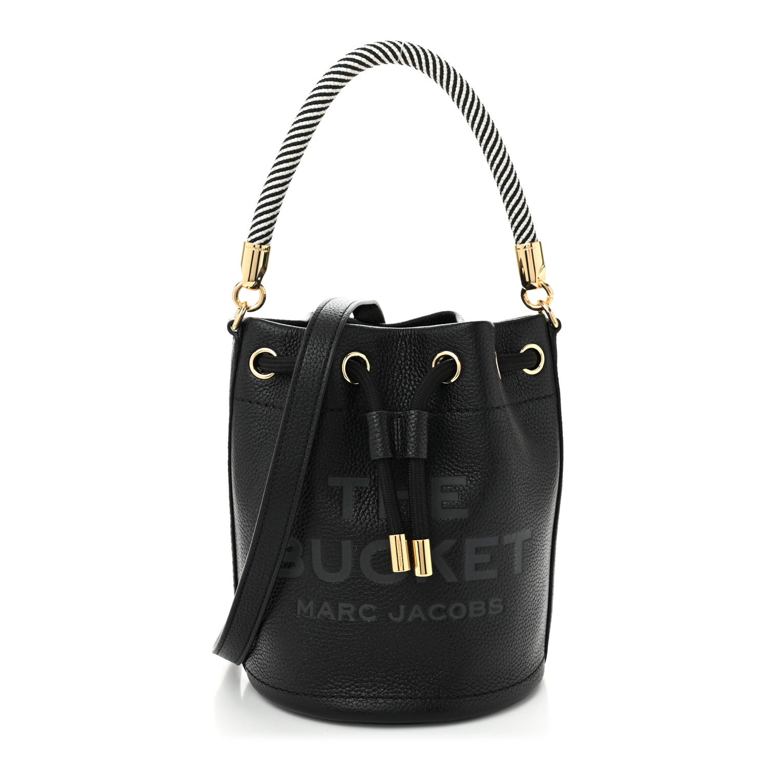 Marc Jacobs Grained Calfskin Mini The Bucket Bag Black 1 of 11