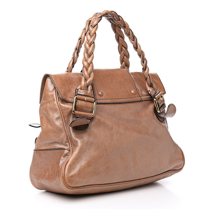 Valentino Garavani Calfskin Large Histoire Brown 2 of 14