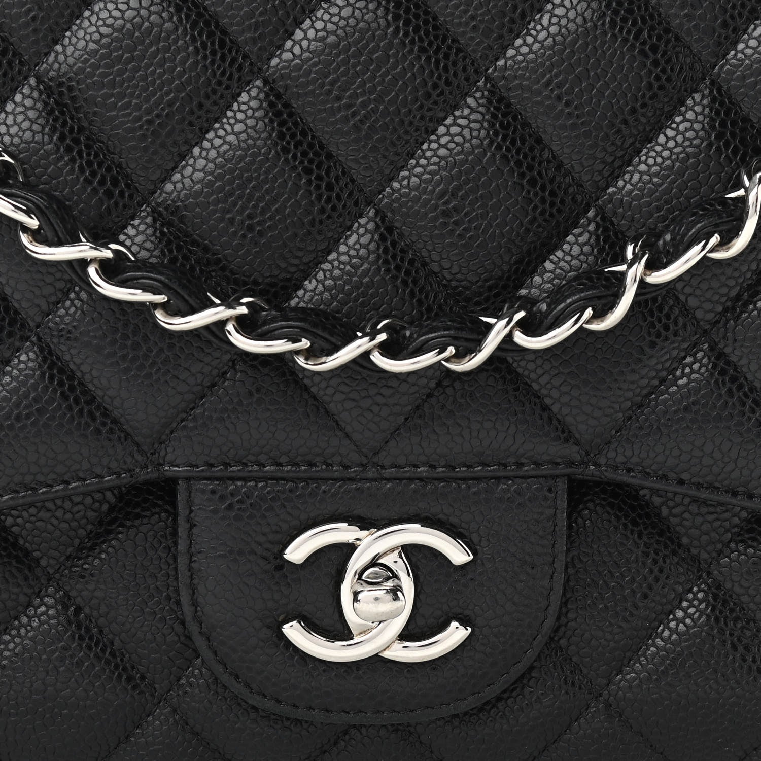 Chanel Caviar Quilted Jumbo Double Flap Black 18 of 18