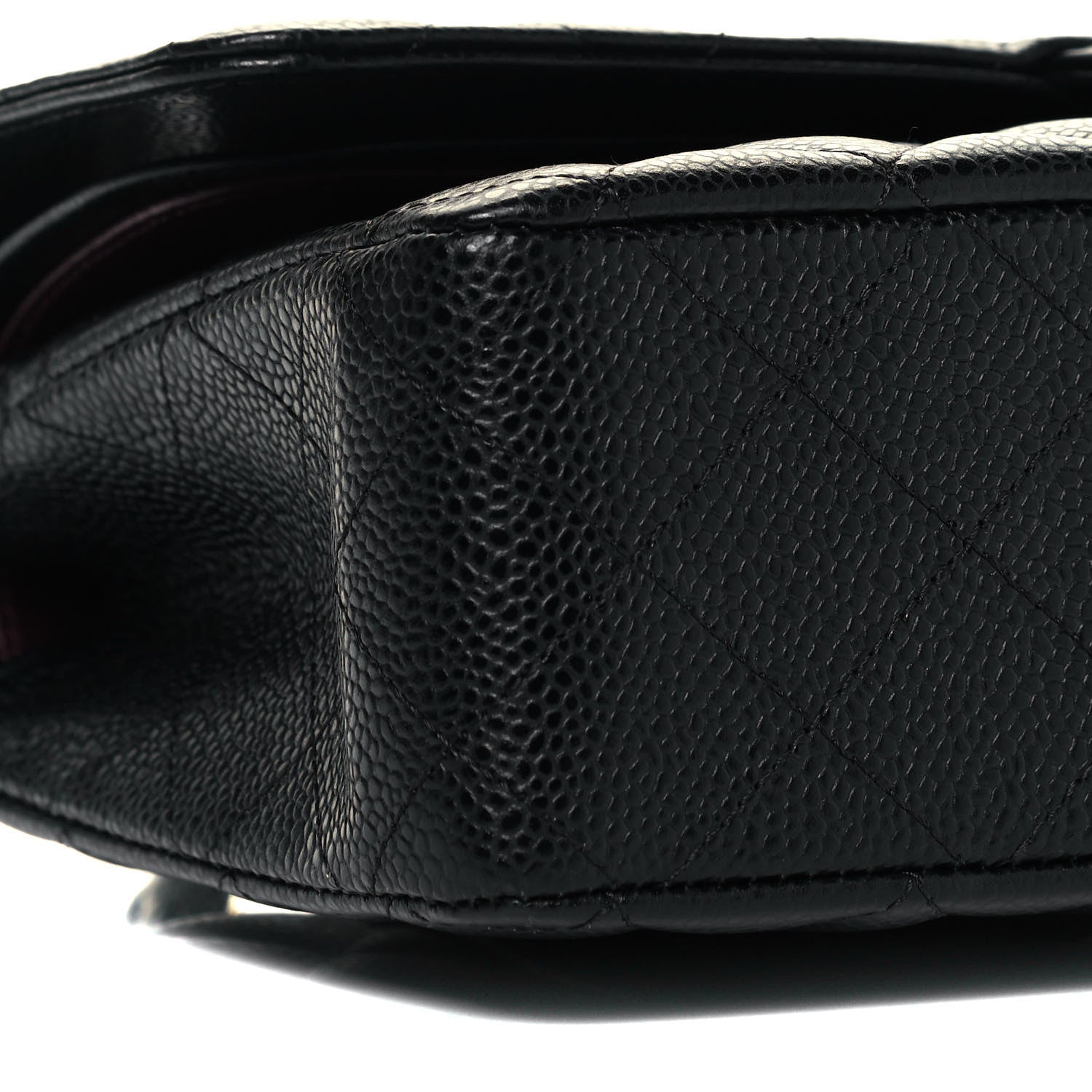 Chanel Caviar Quilted Medium Double Flap Black 8 of 9