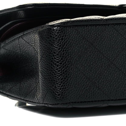Chanel Caviar Quilted Medium Double Flap Black 8 of 9