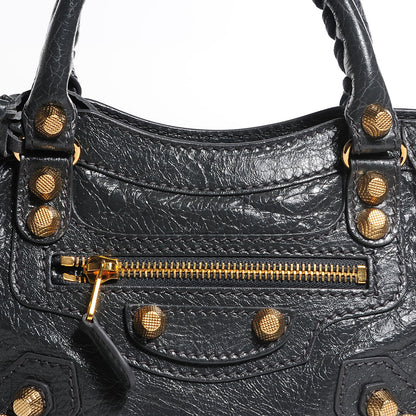 Balenciaga Agneau Giant 12 Gold Hardware Mini City Gris Fossile 5 of 13