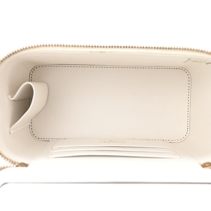 Chanel Caviar Quilted Small Vanity Case With Chain White 5 of 10