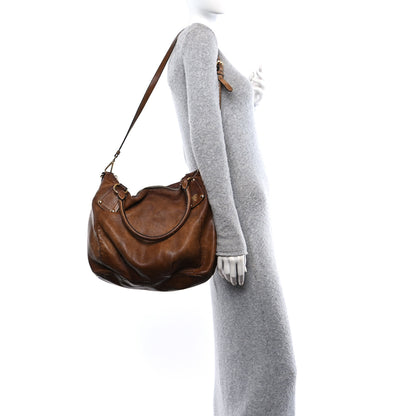 Prada Cervo Shine Tote Nocciolo 2 of 9