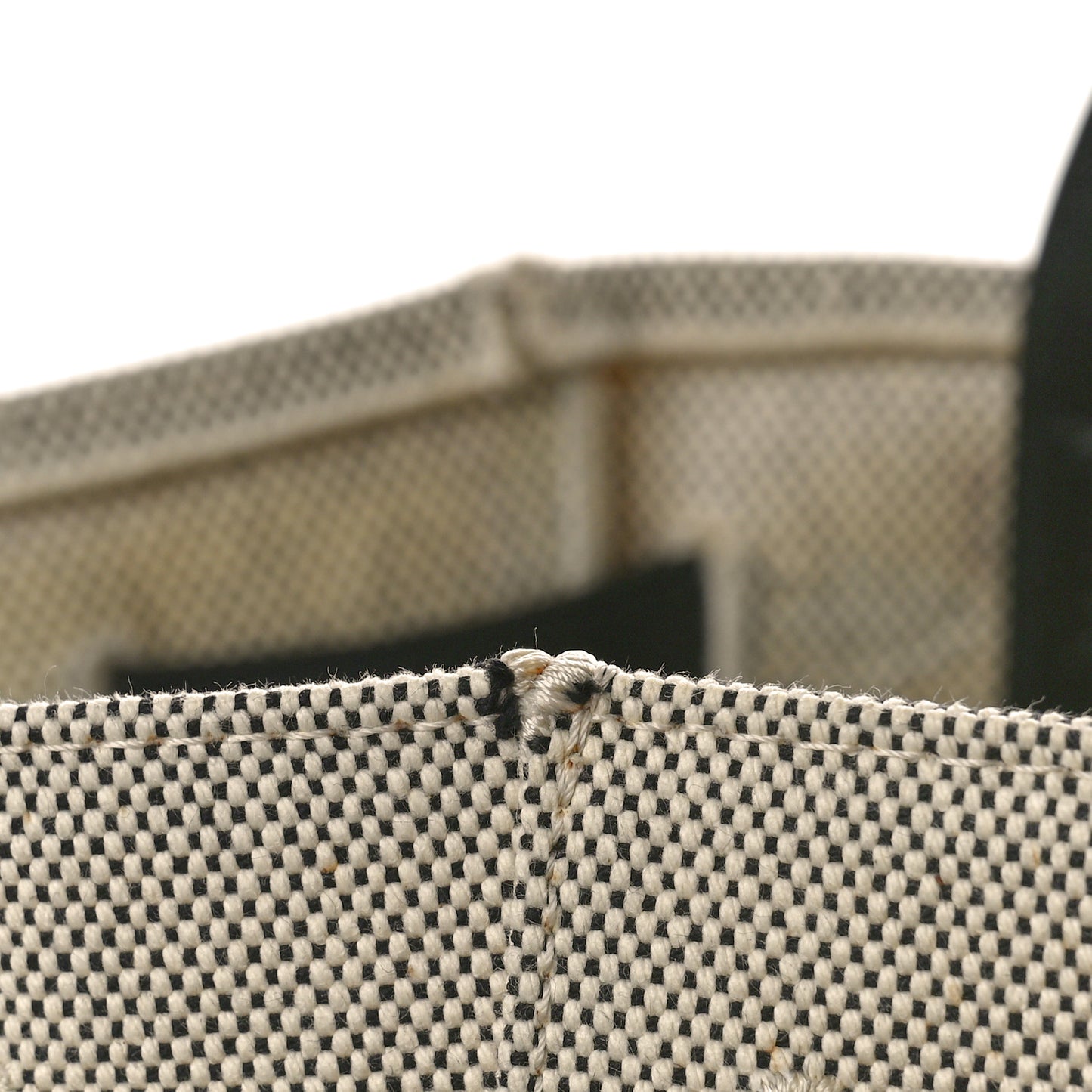 Felt Calfskin Medium Belt Cabas Phantom Black Beige