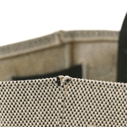 Celine Felt Calfskin Medium Belt Cabas Phantom Black Beige 12 of 12