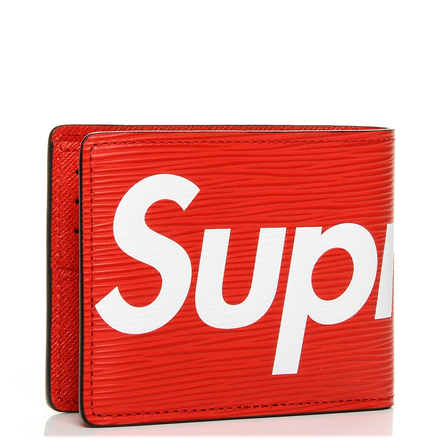 Louis Vuitton X SUPREME Epi Slender Wallet Red 3 of 8