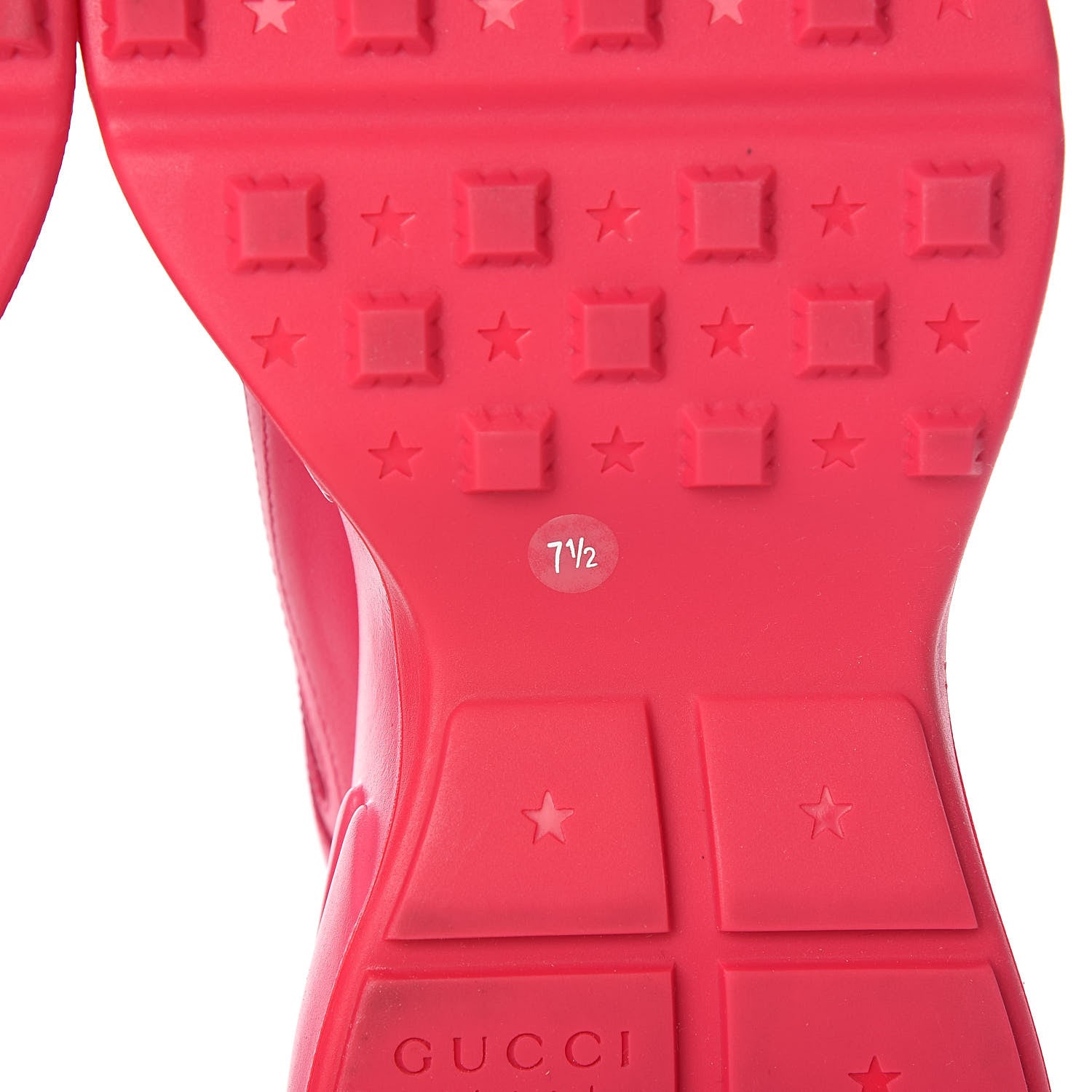 Gucci Calfskin Logo Mens Rhyton Sneakers 7.5 Box Pink 6 of 11