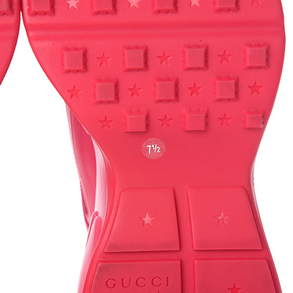 Gucci Calfskin Logo Mens Rhyton Sneakers 7.5 Box Pink 6 of 11