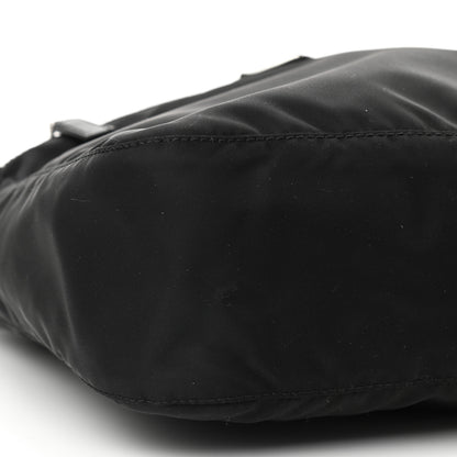 Prada Nylon Vela Flat Messenger Bag Black 7 of 8