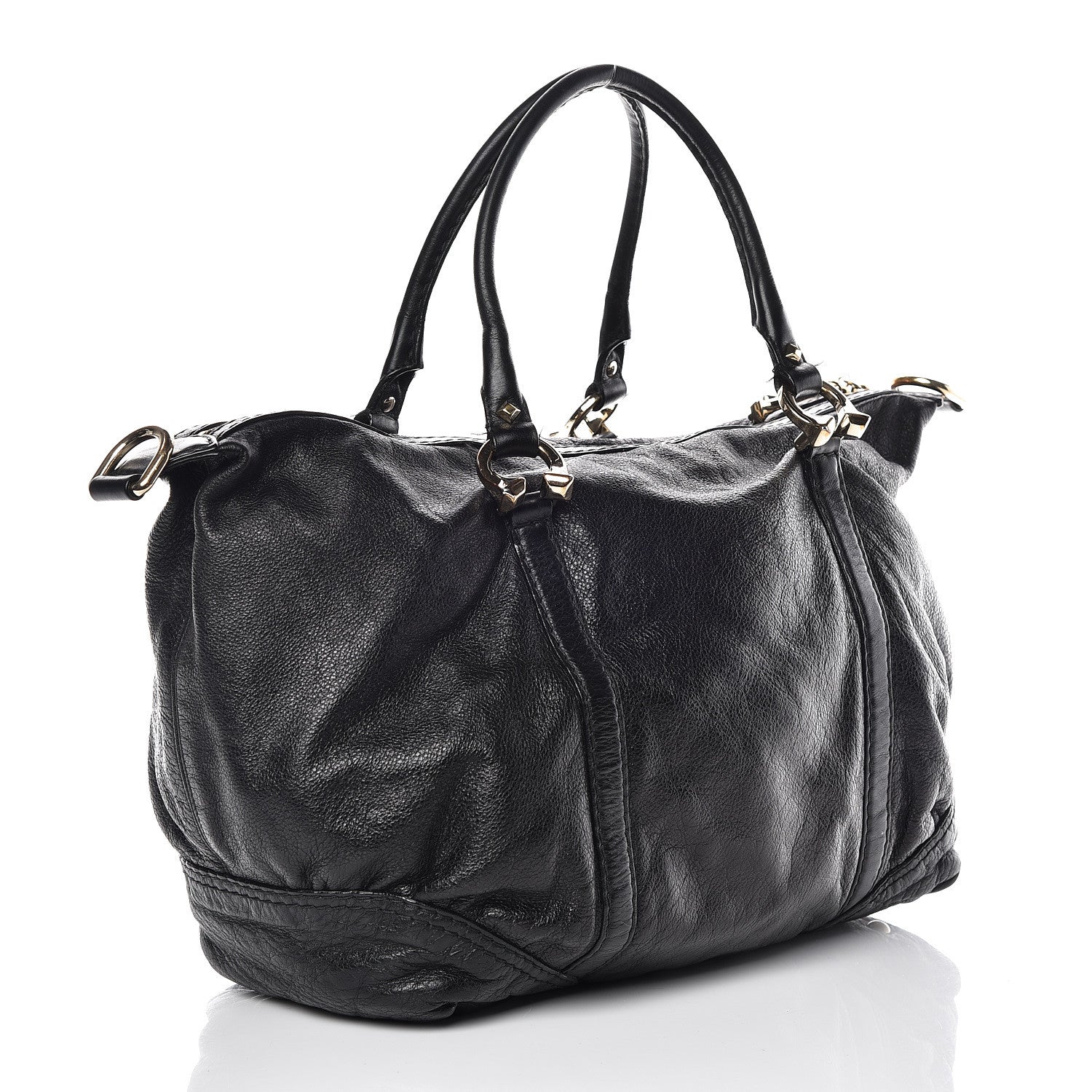 Gucci Calfskin Horsebit Medium Nail Boston Black 3 of 13
