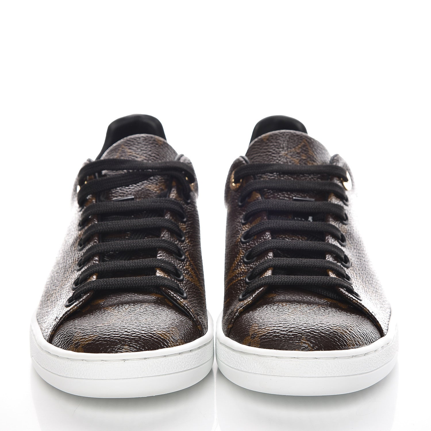 Louis Vuitton Patent Monogram Frontrow Sneakers 36 2 of 8