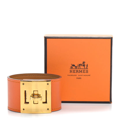Hermes Chamonix Kelly Dog Bracelet Orange 7 of 7