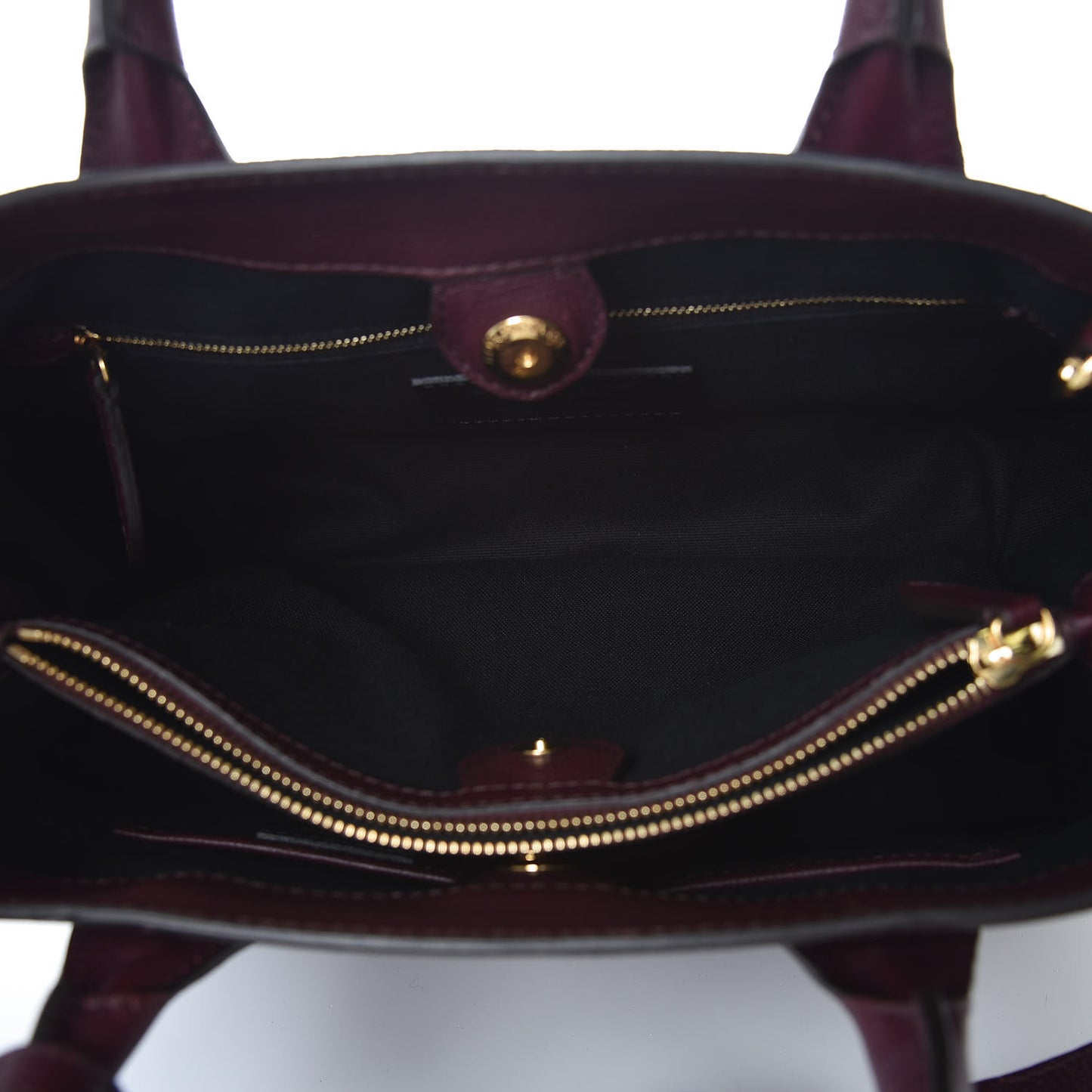 Grainy Calfskin House Check Medium Banner Tote Mahogany Red
