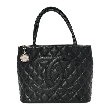 Chanel Caviar Quilted Medallion Tote Black 1 of 10