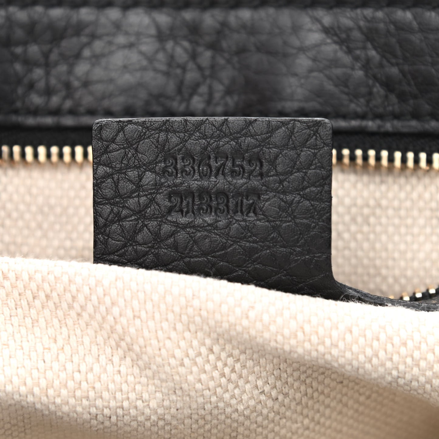 Pebbled Calfskin Medium Soho Flap Crossbody Black