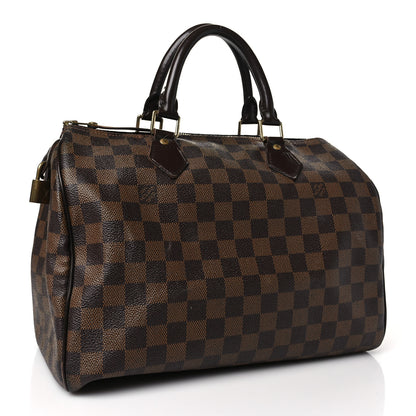 Louis Vuitton Damier Ebene Speedy 30 3 of 10