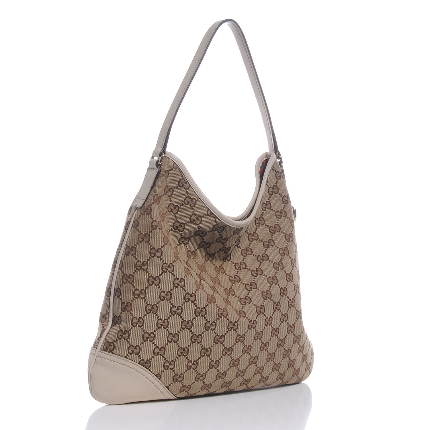 Gucci Monogram GG New Britt Hobo Ivory 3 of 9