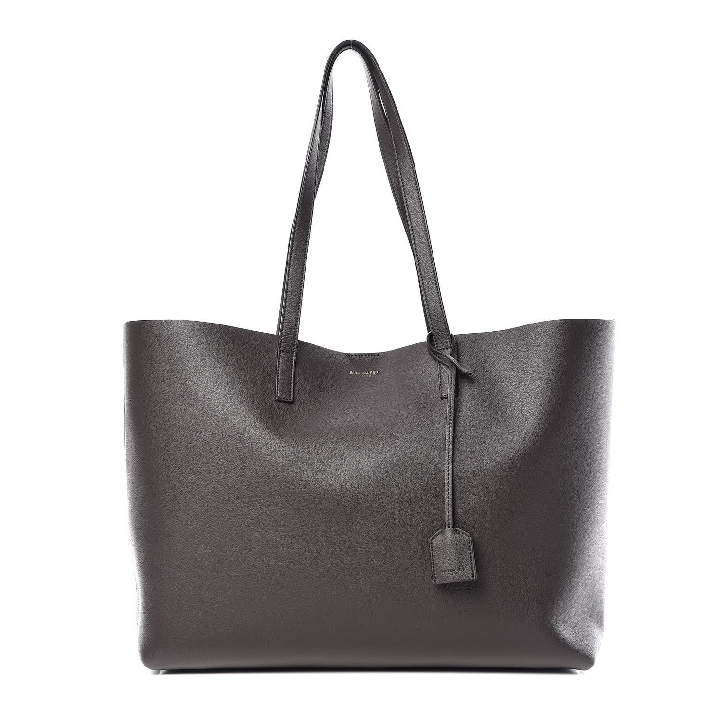 Calfskin Large Shopping Tote Coal