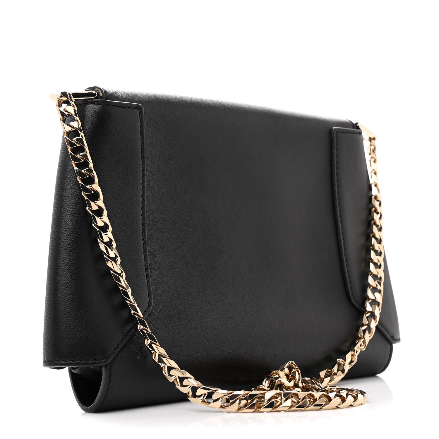 Givenchy Calfskin Shark Lock Chain Bag Black 3 of 10