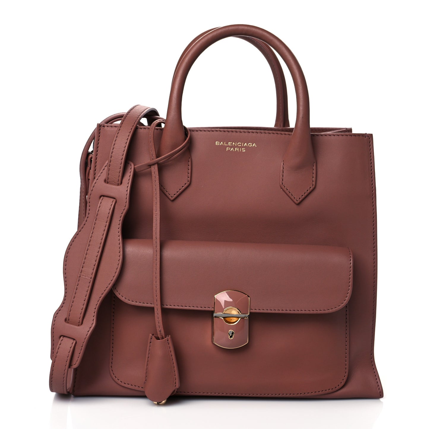 Calfskin Padlock Mini All Afternoon Tote Pink