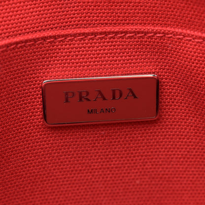 Prada Mistolino Canapa Large Tote Naturale Rosso 6 of 15