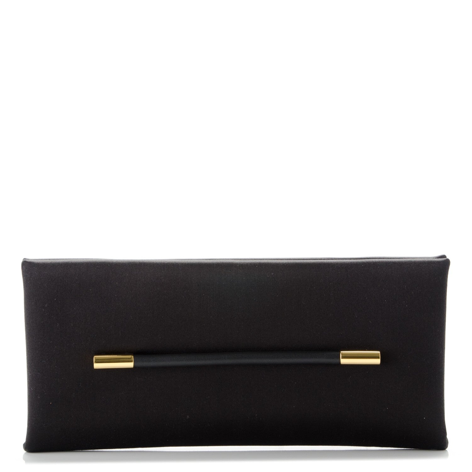 Tom Ford TOM FORD Silk Small Clutch With Handle Black 1 of 7