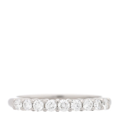 Tiffany Platinum Diamond .27ctw 2.2mm Half Circle Forever Band Ring 48 4.5 1 of 4