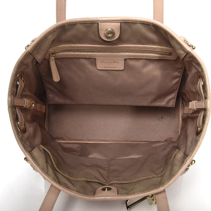 Christian Dior Coated Canvas Cannage Small Panarea Tote Beige 5 of 29
