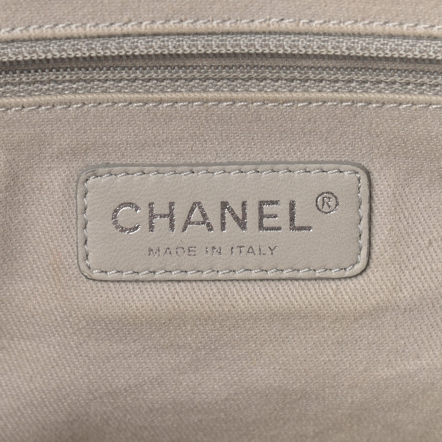 Chanel Calfskin CC Crave Tote Taupe 5 of 12