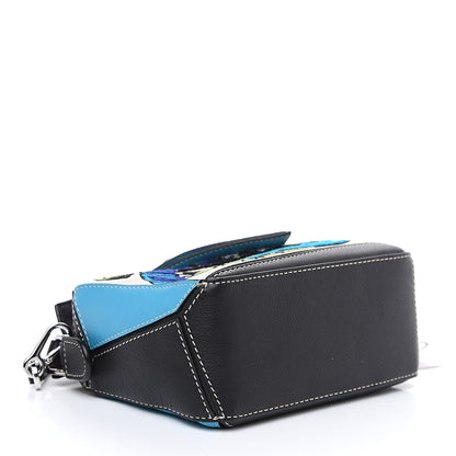 Loewe X William De Morgan Calfskin Embroidered Mini Puzzle Bag Black Multicolor 3 of 8