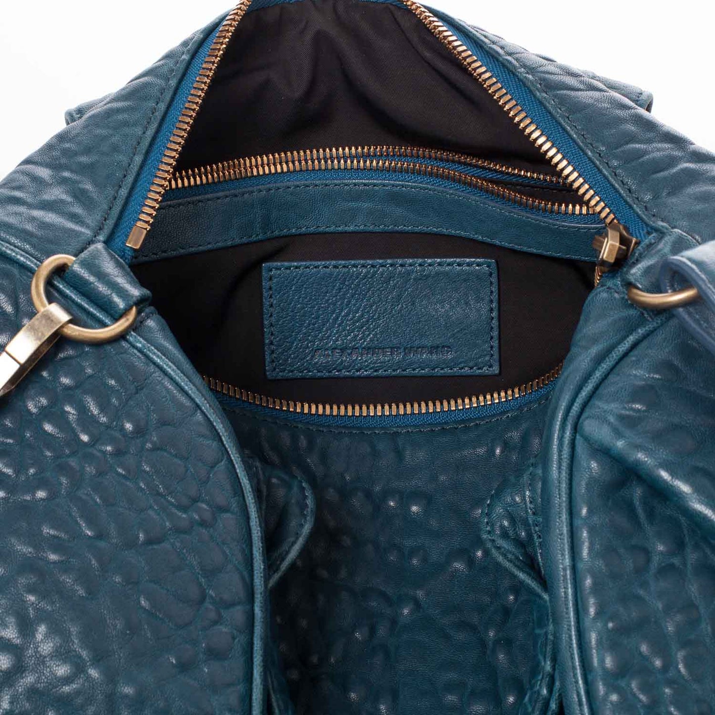 Leather Rocco Duffel Petrol