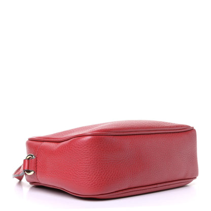 Gucci Pebbled Calfskin Small Soho Disco Bag Tabasco Red 3 of 5