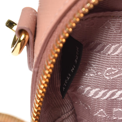 Prada Saffiano Vernice Bow Camera Crossbody Bag Orchidea 7 of 8