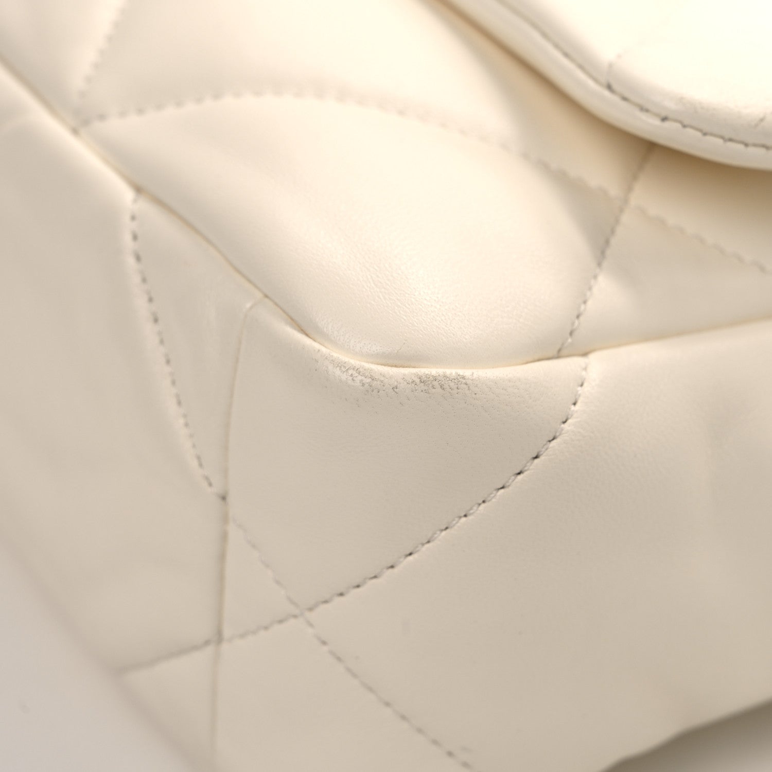 Chanel Lambskin Quilted Medium Chanel 19 Flap White 14 of 14