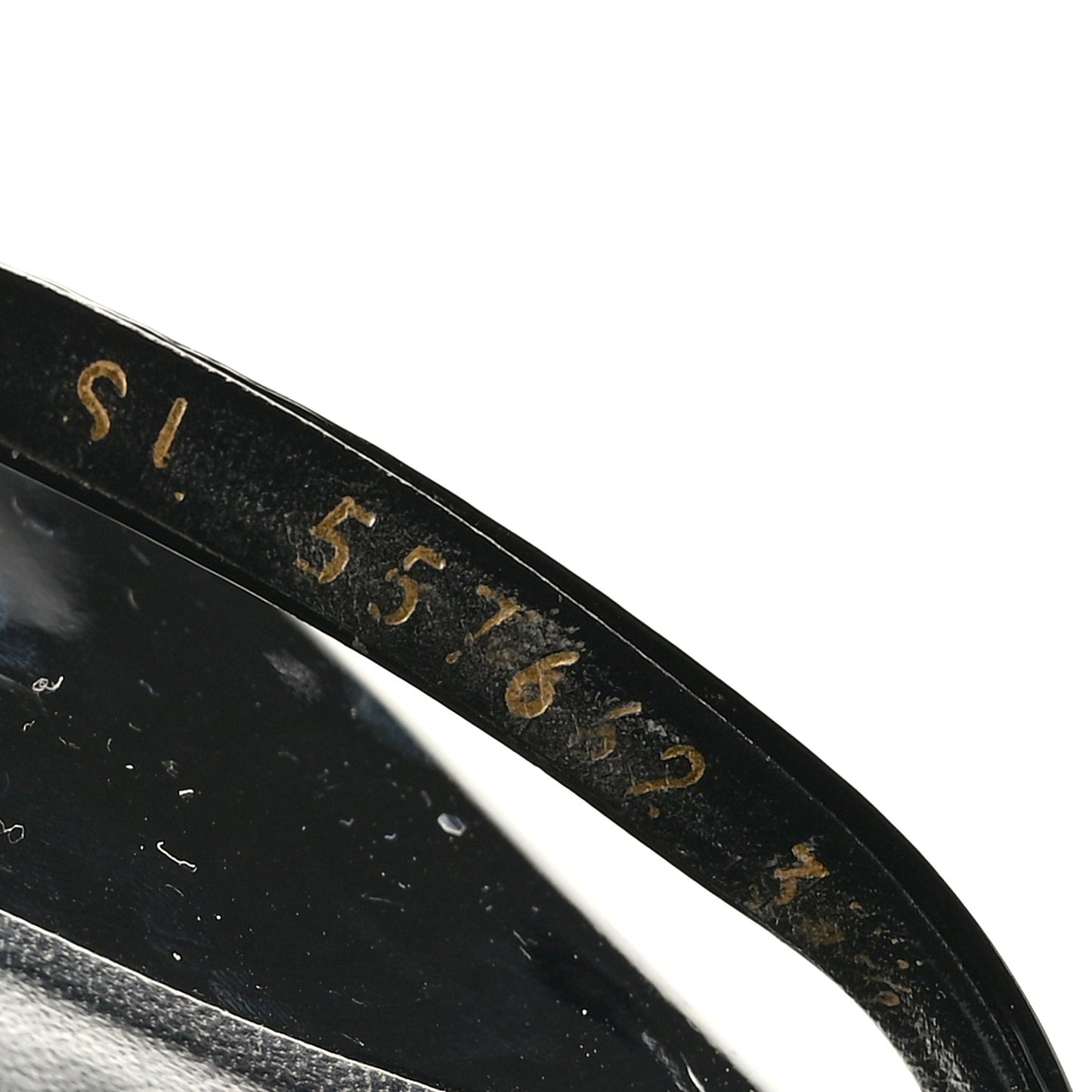 Patent Calfskin Opyum 110 Sandals 37.5 Black Gold