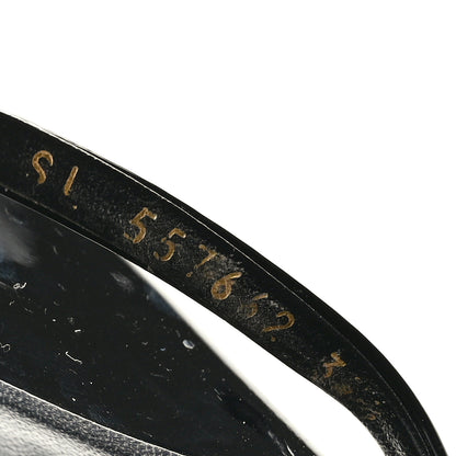 Saint Laurent Patent Calfskin Opyum 110 Sandals 37.5 Black Gold 6 of 10