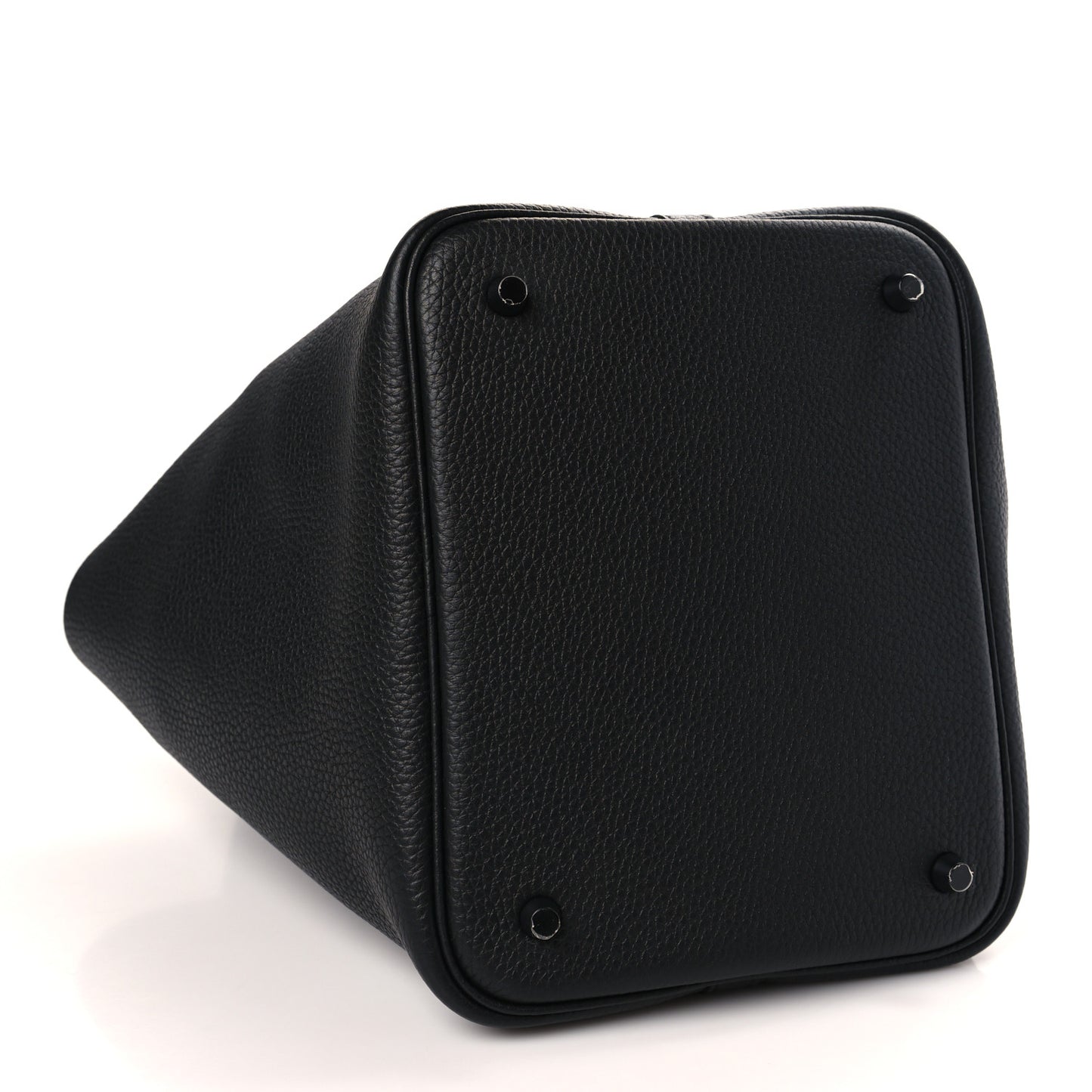 Taurillon Clemence Monochrome Picotin Lock 22 MM Black