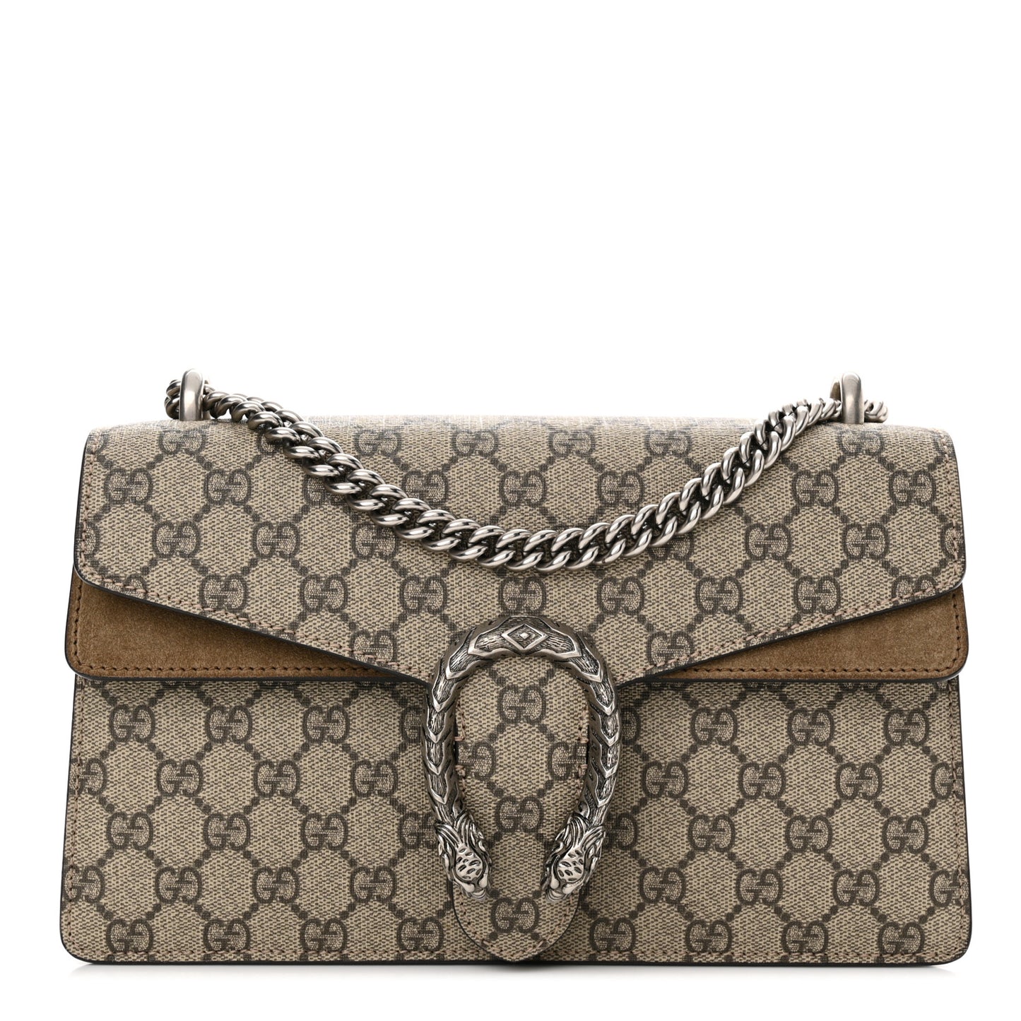 GG Supreme Monogram Small Dionysus Shoulder Bag Taupe
