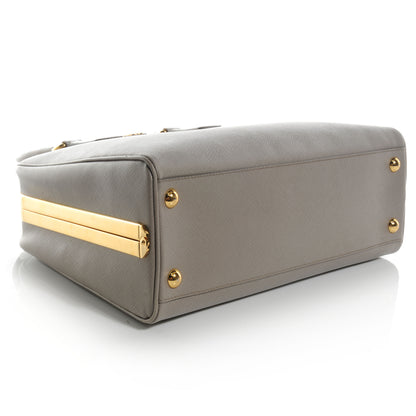 Prada Saffiano Lux Pyramid Bag Argilla 4 of 10