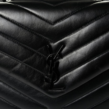 Saint Laurent Calfskin Y Quilted Monogram Medium Loulou Chain Satchel Black 5 of 5